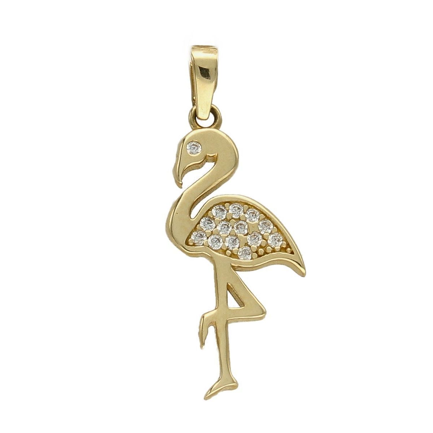 Złota zawieszka 585 flaming z cyrkoniami ZA 5744 585.jpg